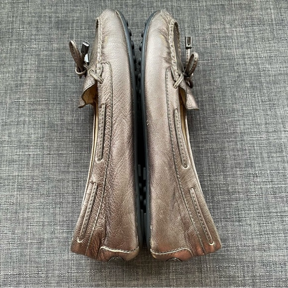 Michael Kors Sutton Metallic Moccasin Loafers Flats - Picture 4 of 10